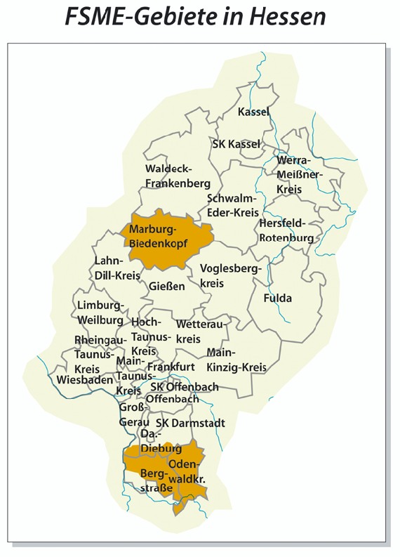 Karte Hessen